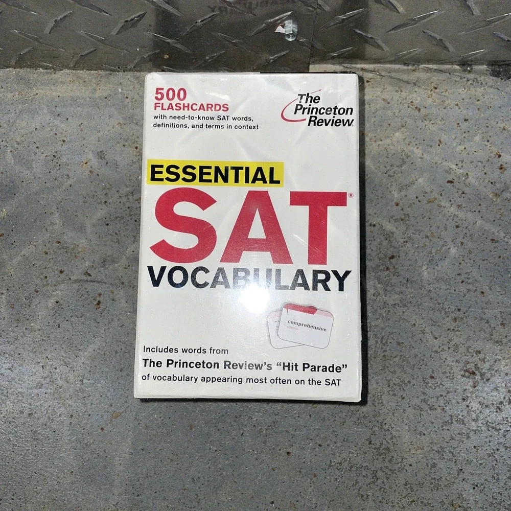 ESSENTIAL SAT VOCABULARY Princeton Review 500 Flashcards Test Prep NEW SEALED